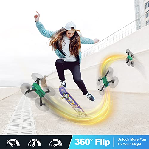 Drone with Camera 1080P HD, FPV Foldable Drone with Carrying Case, 2 Batteries, 90° Adjustable Lens Q115