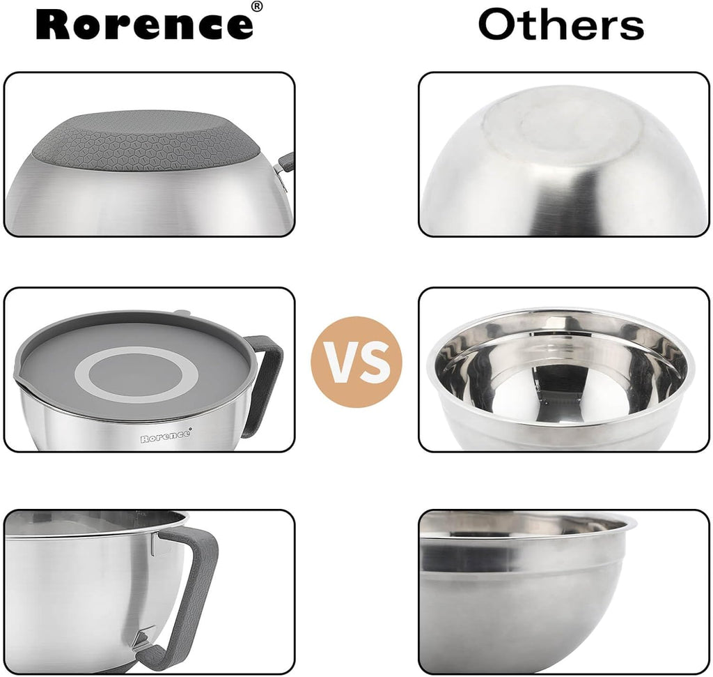 Stainless Steel Non-Slip Mixing Bowls Set of 3 K805