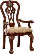 Traditional Dining Arm Chair (Set of 2), Brown Cherry F7807
