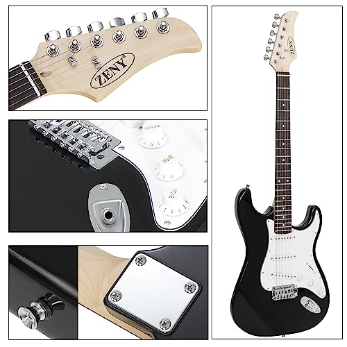 Blue Full Size Electric Guitar with Amp and Case P28201