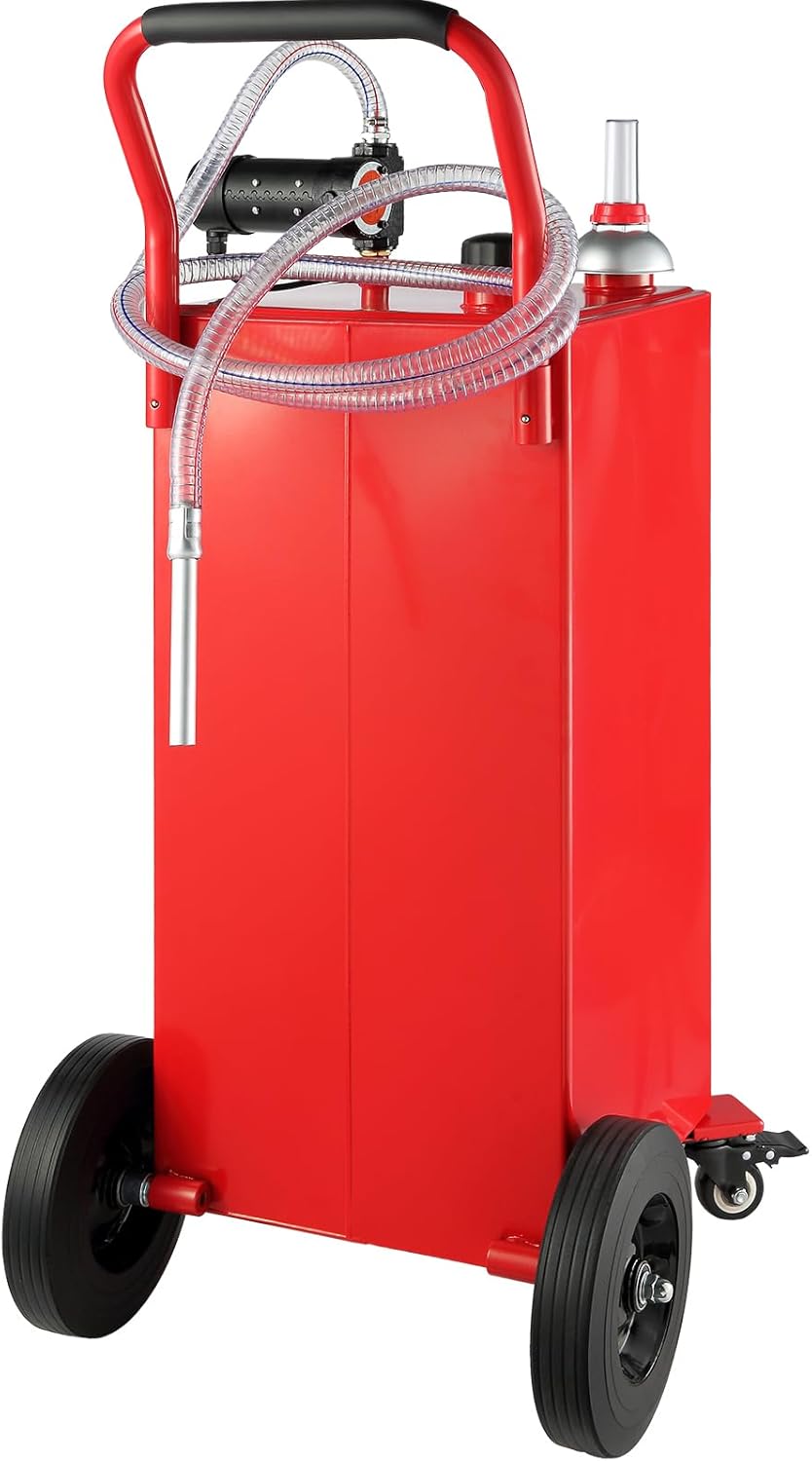 30 Gallon Fuel Caddy with Electric Pump Wheels D7318