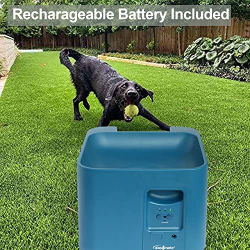 Rechargeable Automatic Dog Ball Launcher with Remote Control and 3 Balls (2.5 inches) O733