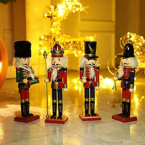 12 Inch Wooden Nutcracker Ornaments Christmas Decoration Figures S4156