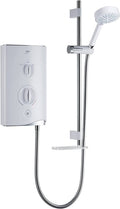White/Chrome 9.8 KW Electric Shower O86940