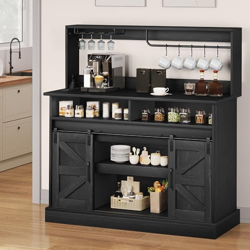 White Coffee Bar with Storage B343