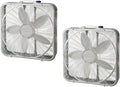 White 20" 3-Speed Box Fan J885429