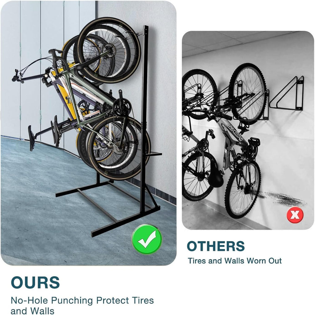 Freestanding Steel Bike Rack for 5 Bikes S631109