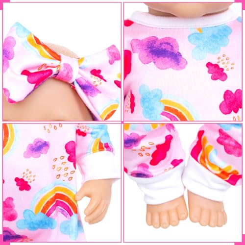 10 pcs Baby Doll Clothes and Accessories Set for 14-16 Inch Dolls Y391