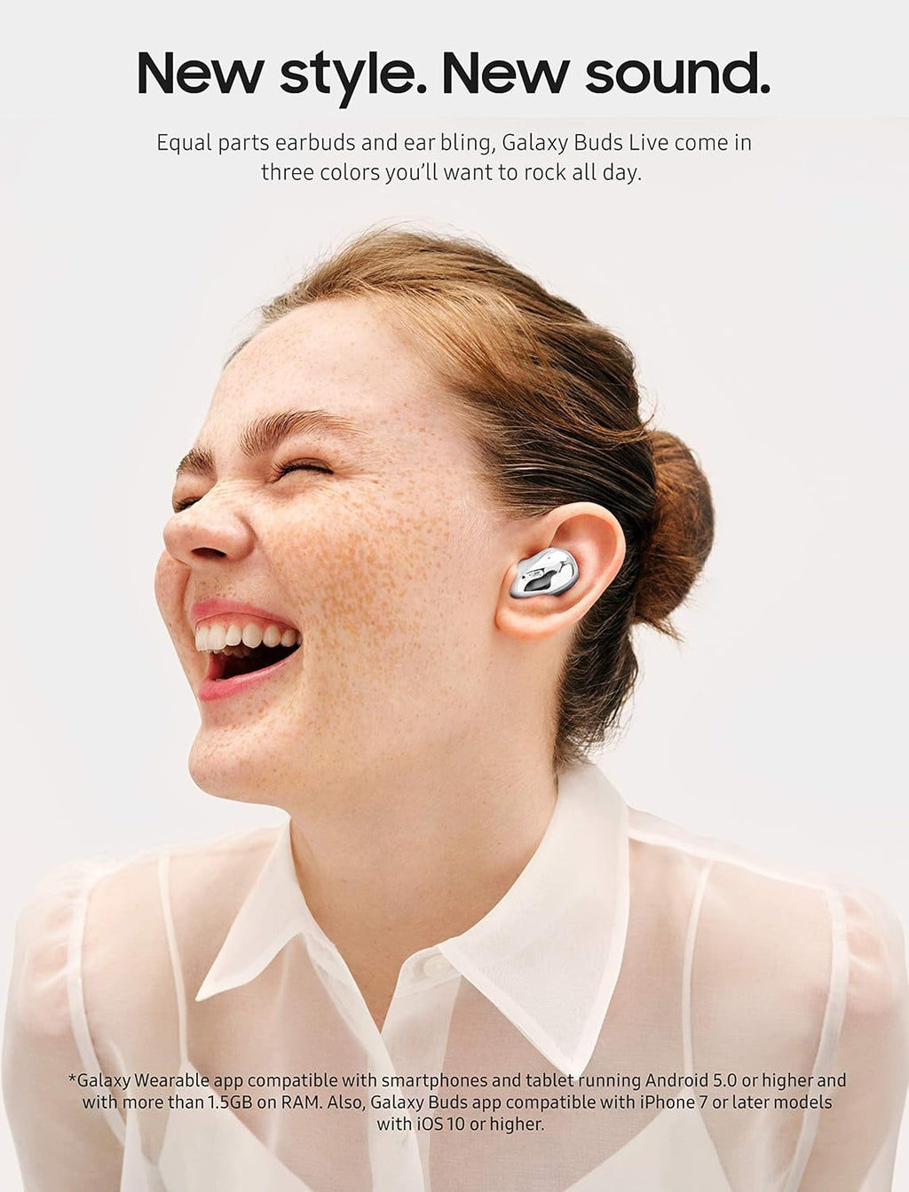 Galaxy Buds Live True Wireless Earbud Headphones Mystic White A5798