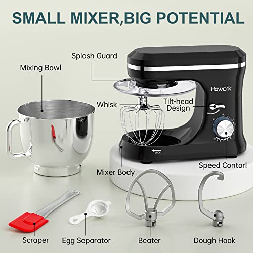 Blue Electric Stand Mixer with 6.5QT Stainless Steel Bowl U89739