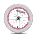 12 14 16 18 Inch Kids Bike Front Wheels with Solid Rubber Tire and Inner Tube, Black & White B512189