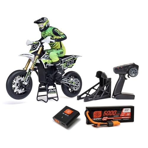 1/4 Super Moto Motorcycle FXR White RTR with Battery and Charger E71715