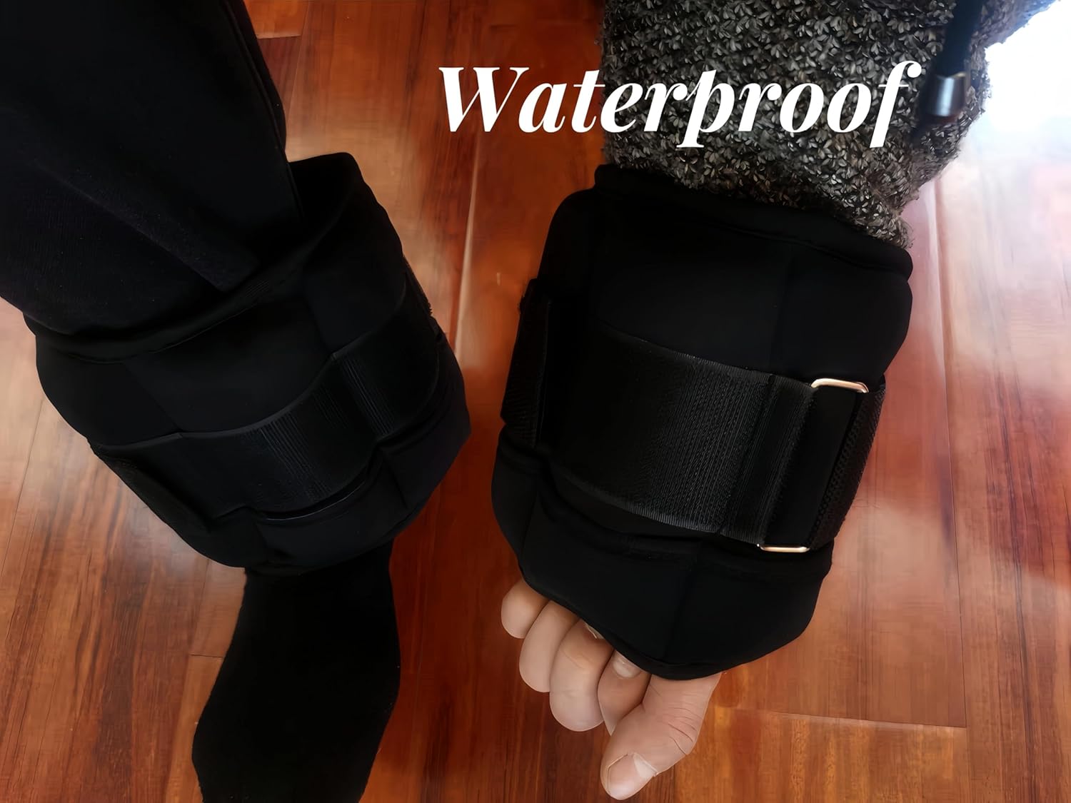 Adjustable Ankle Wrist Weights Set 10-pound Pair with Removable 1-5lbs Each F3696