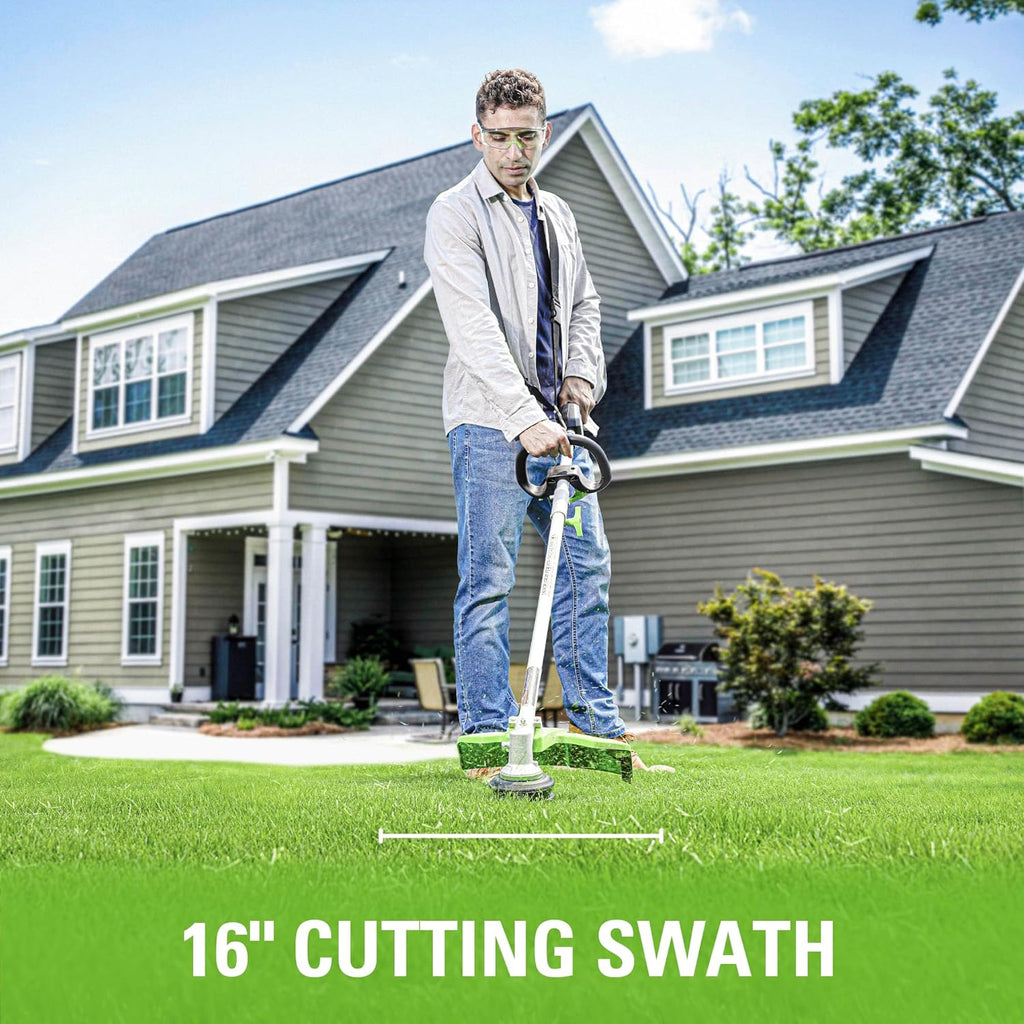 80V 16-Inch Brushless String Trimmer with 2.5Ah Battery and Rapid Charger G116020