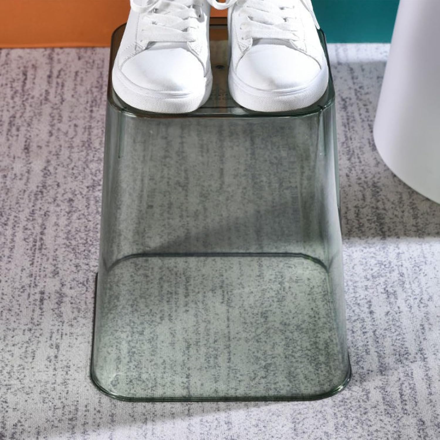 Acrylic Transparent Large Capacity Wastebasket Trash Bin I82264