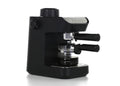 4-Cup Black Steam Espresso Machine with Glass Carafe I75458