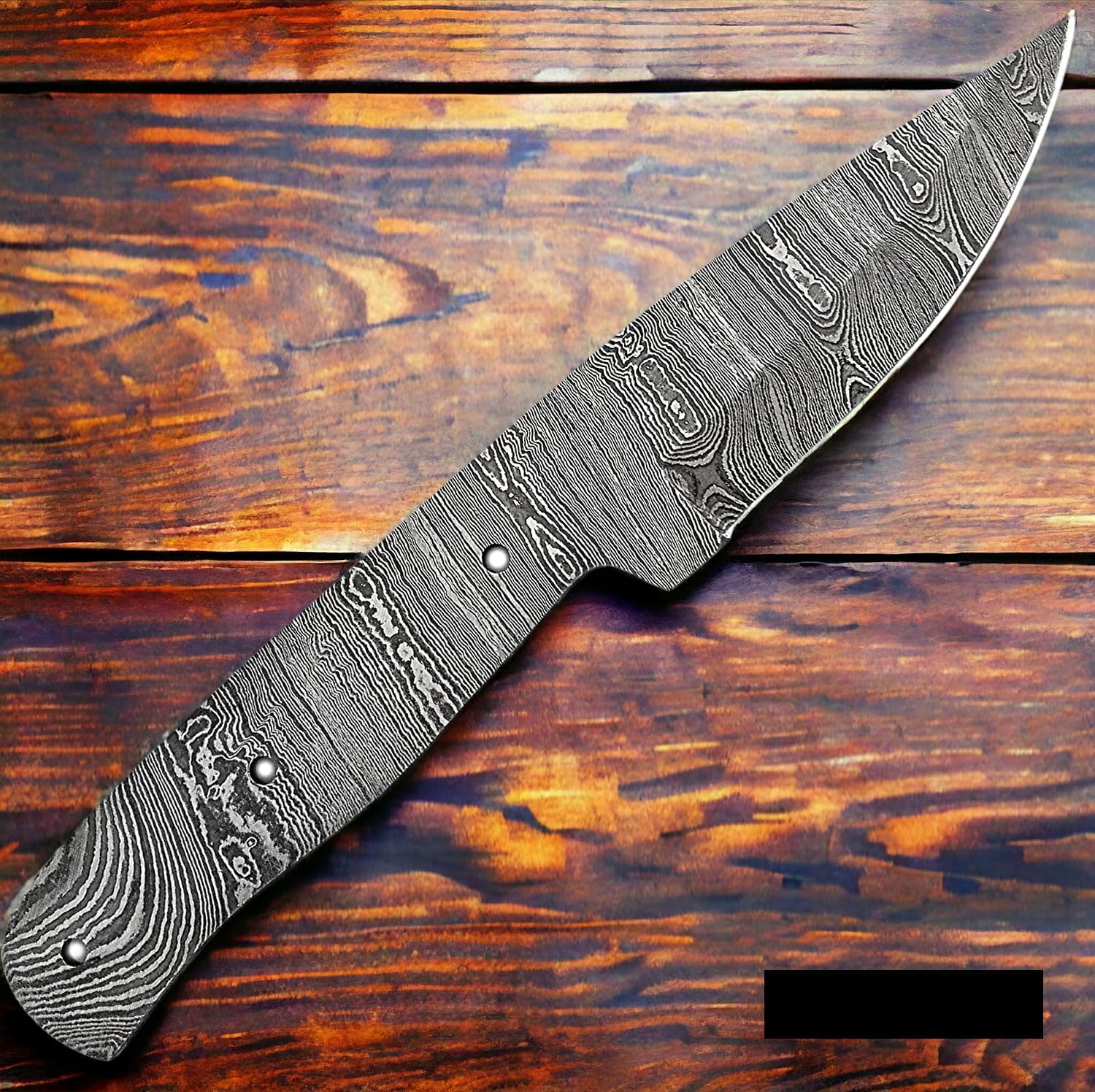 Damascus steel Full Tang Blank Blade Knife O840887
