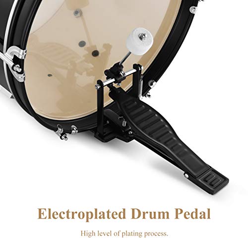 16 inch 5-Piece Junior Drum Kit Metallic Black Z8582