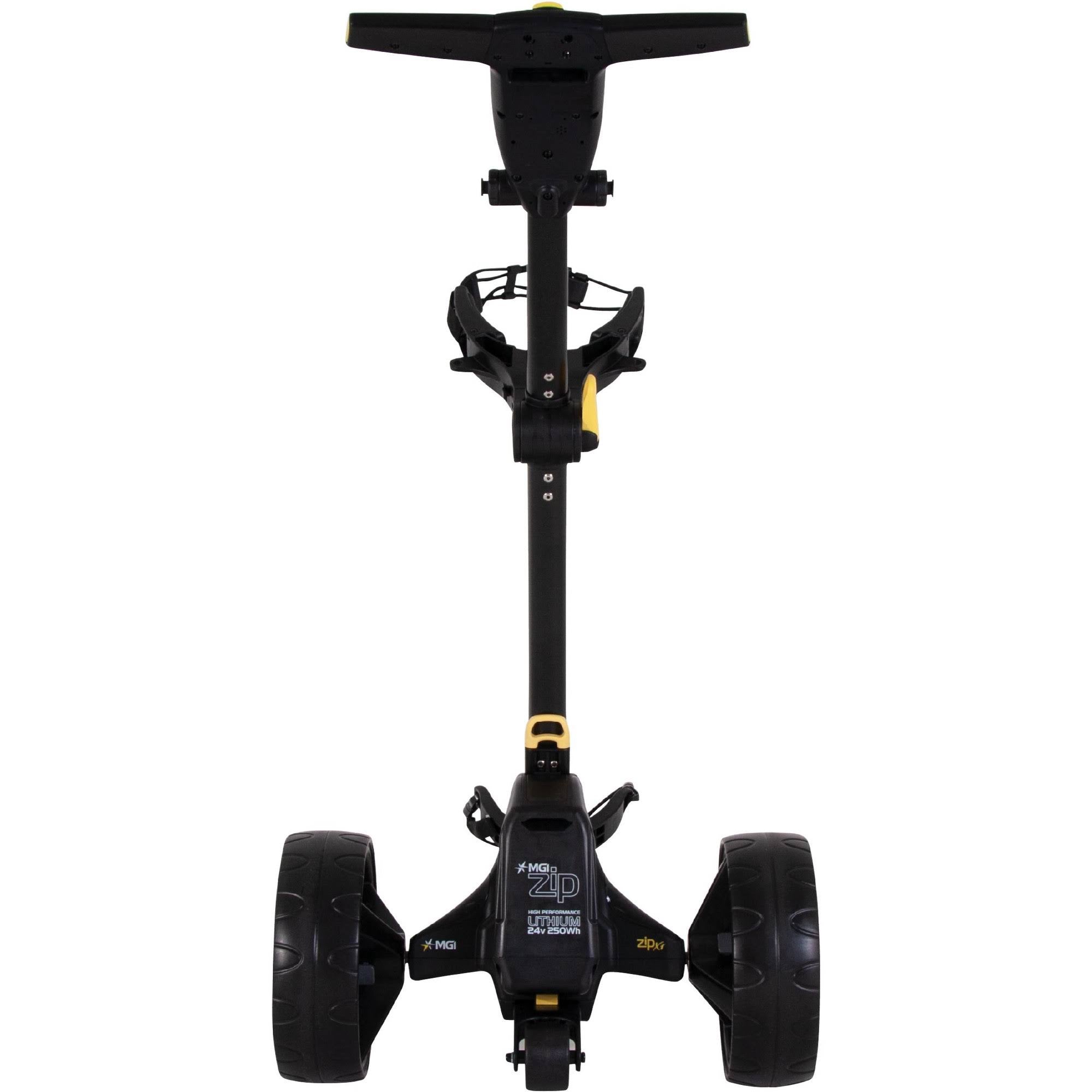 Black Electric Golf Push Cart with Swivel Wheel B13654