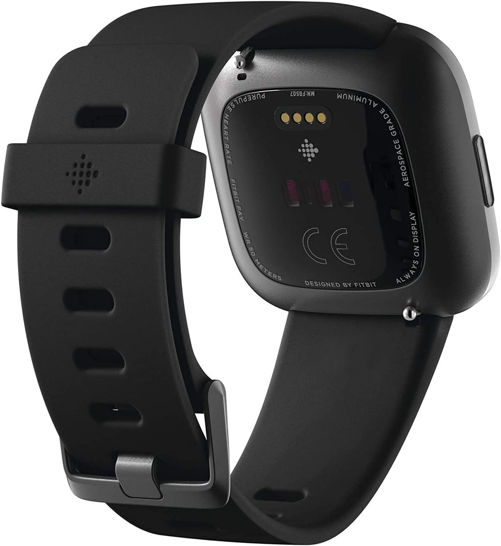 Black/Carbon Smartwatch with Heart Rate U5876