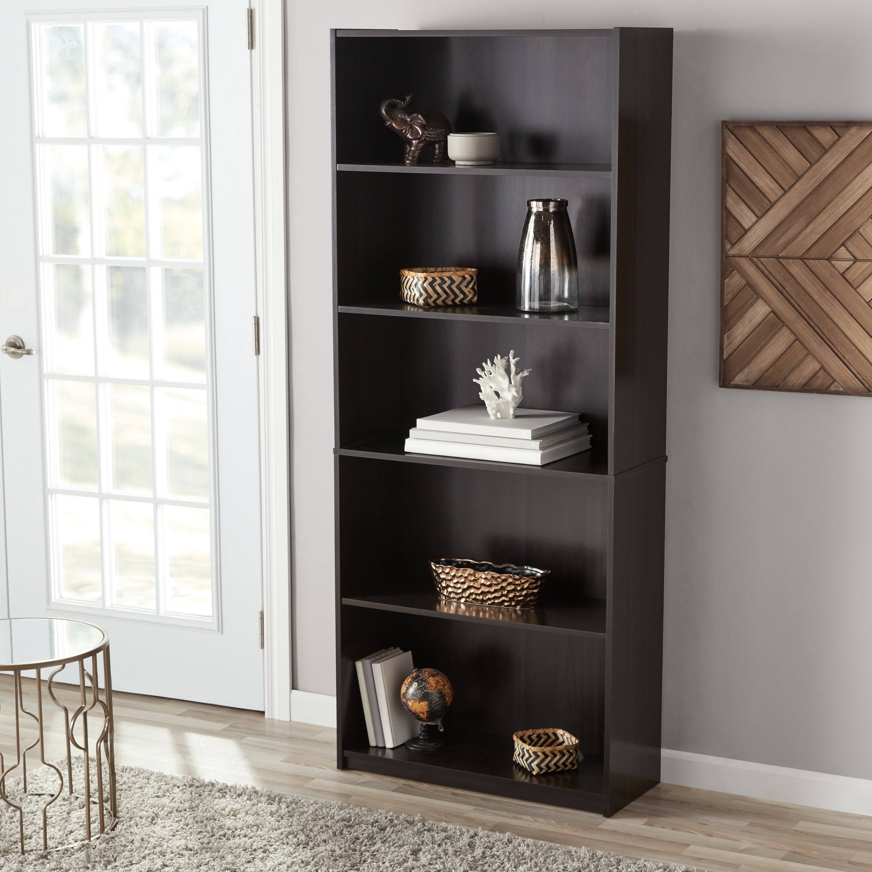 71 5-Shelf Standard Bookcase, Brown Y975