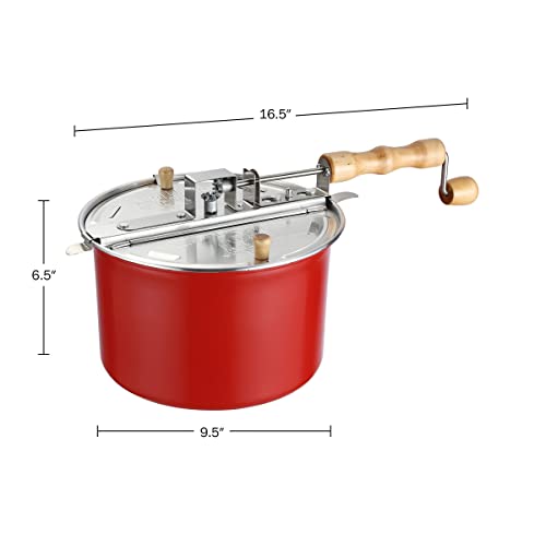 Stainless Steel Stove Top Popcorn Popper, 6 Quart S650