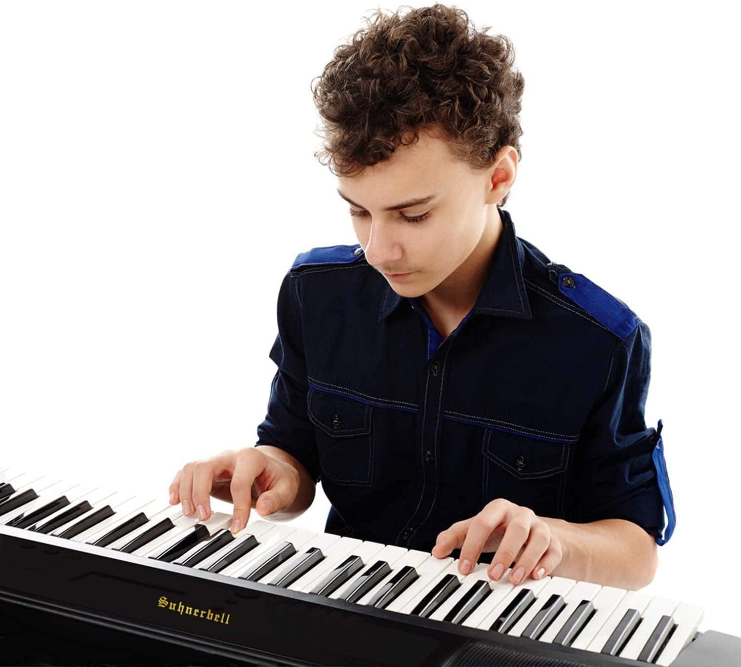 88 Key Full-Size Weighted Keys Digital Piano Keyboard with Sustain Pedal V9132