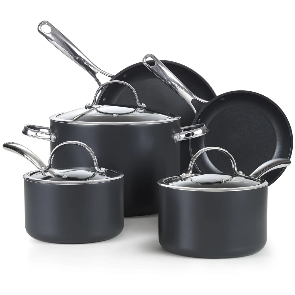 8-Piece Nonstick Hard Anodized Cookware Set N660