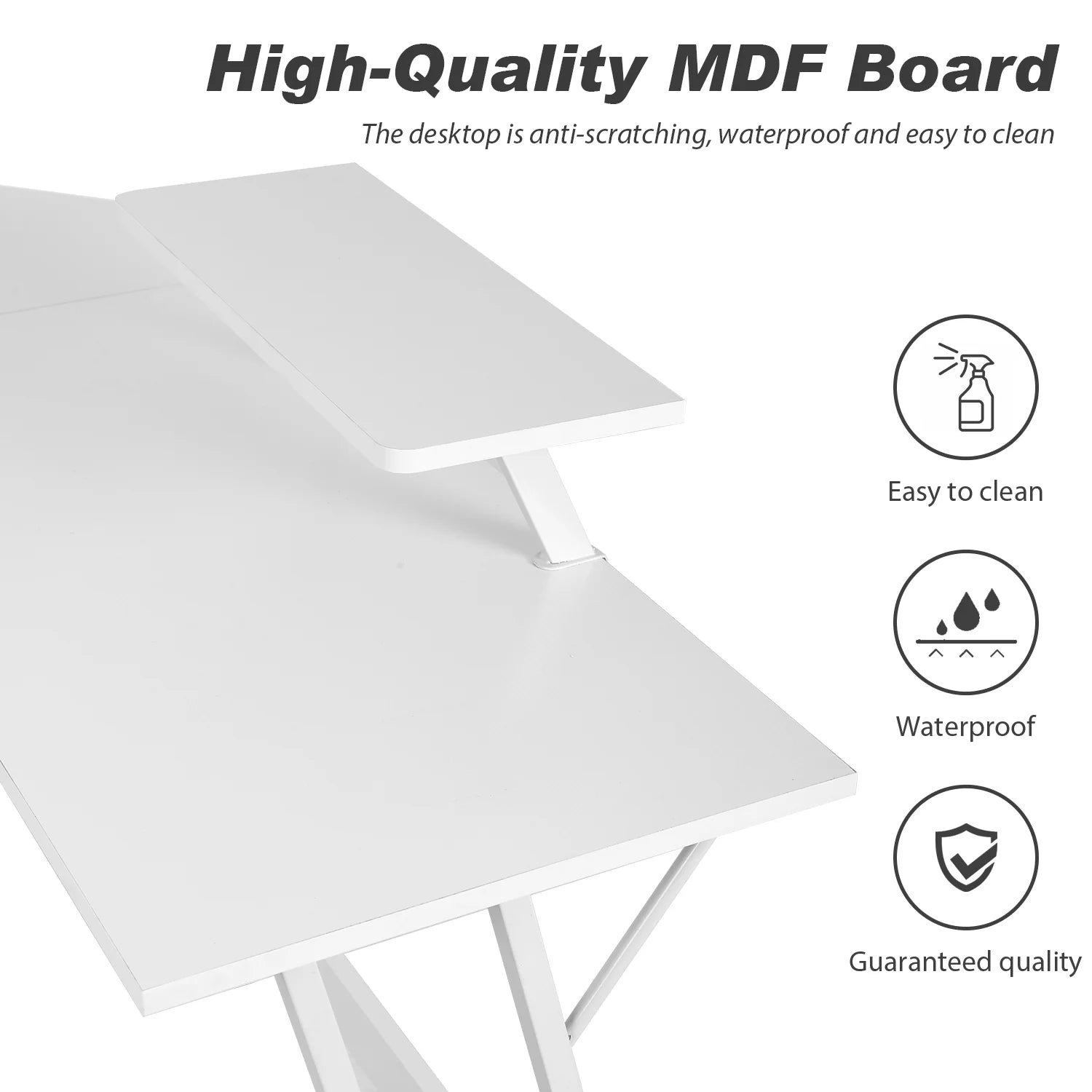 White L Shaped Corner Desk X6689