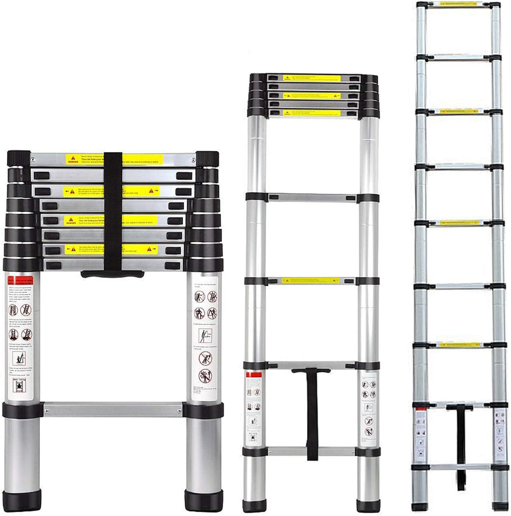 10.5FT Aluminum Telescoping Ladder D712