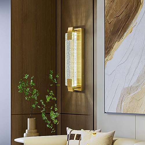 Gold LED Wall Sconce 2 Pack D898