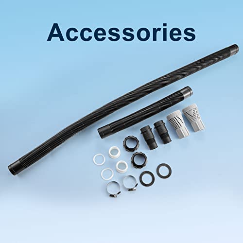 Solar Pool Heater with Two Hoses & Clamps, Two Adapters U5926