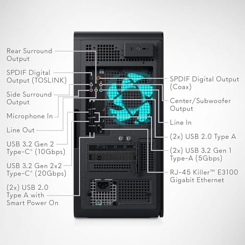 Gaming Desktop, Intel Core i9-13900F, NVIDIA GeForce RTX 4060, 64GB DDR5 RAM, 1TB SSD, 2TB HDD P745074