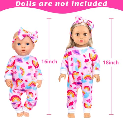 10 pcs Baby Doll Clothes and Accessories Set for 14-16 Inch Dolls Y391