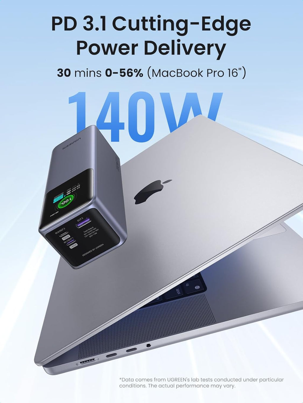 25000mAh 200W Portable Charger with TFT Display V786