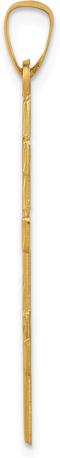 14k Yellow Gold Eastern Orthodox Cross Pendant Z484