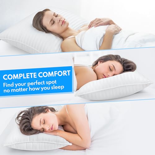 King Size Bed Pillows Set of 2 Cooling Microfiber Pillows P1958