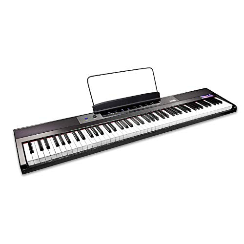 88 Key Digital Piano Keyboard with Full Size Semi-Weighted Keys F415