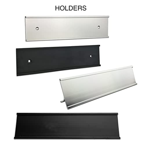 Custom Aluminum Desk Name Plate with Laser Engraved Text X497