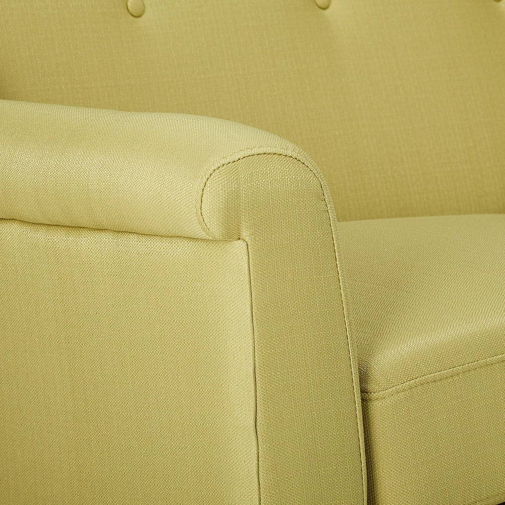 Light Green Fabric Sofa J77287
