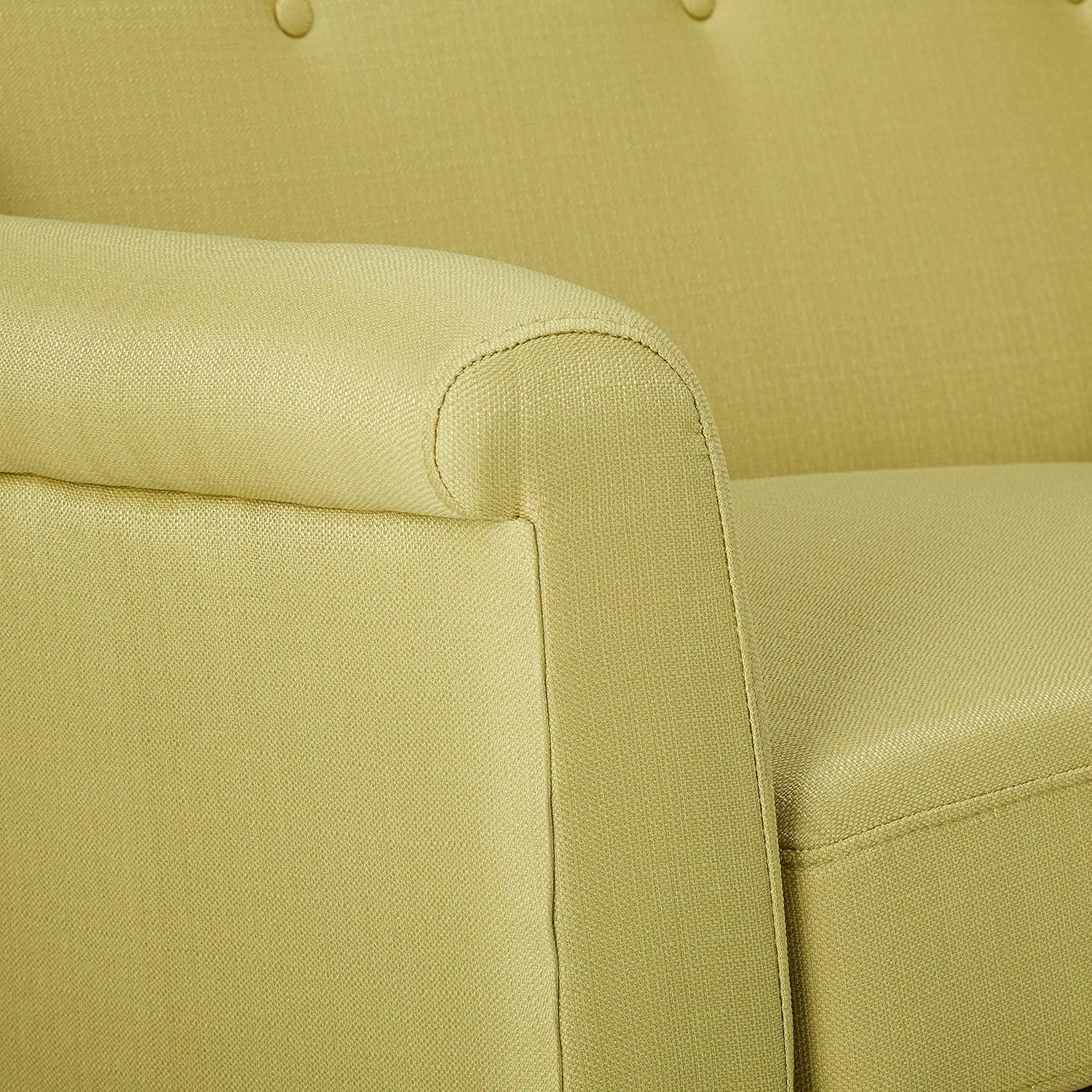 Light Green Fabric Sofa J77287