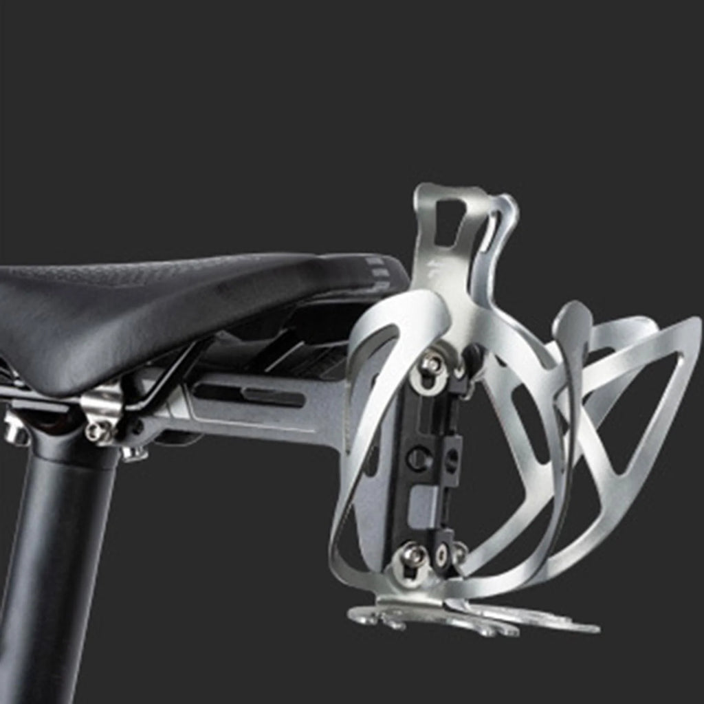 Black Aluminium Alloy Bike Bottle Cage Saddle Mount Adapter F57397