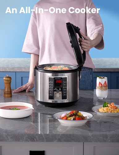 Compact Stainless Steel Rice Cooker, 2 QT H610