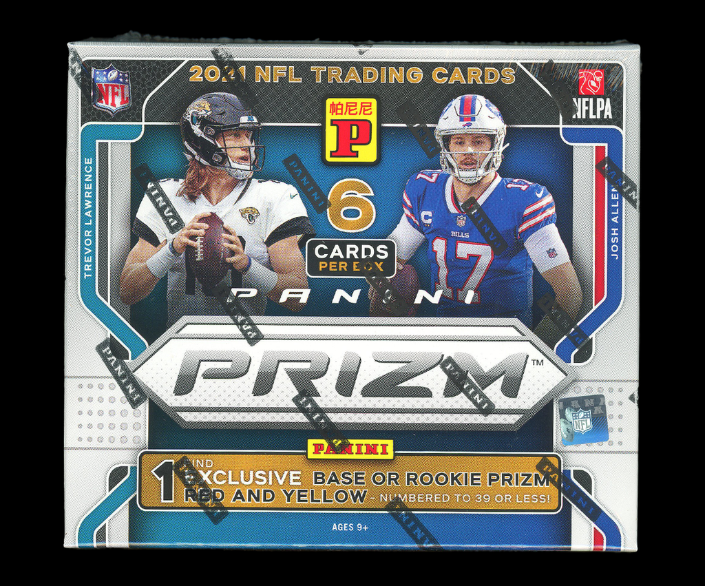 2021 Panini Prizm Football Trading Card Box (1 Pack Per Box; 6 Cards Per Pack) K2217