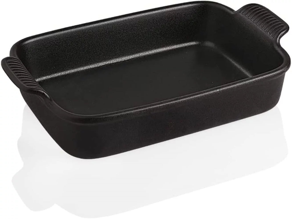 Black Rectangular Porcelain Baking Dish 13x9.6 inch Q74312