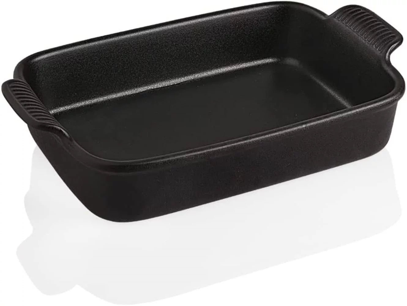 Black Rectangular Porcelain Baking Dish 13x9.6 inch Q74312
