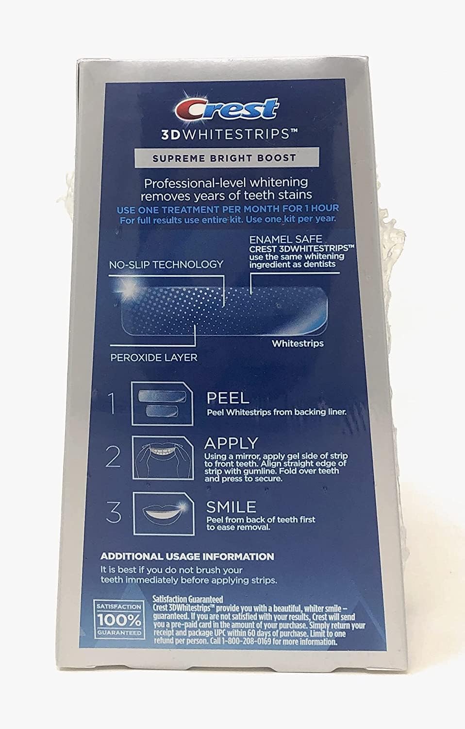 Teeth Whitening Strips, 7 Treatments, 14 Count X761