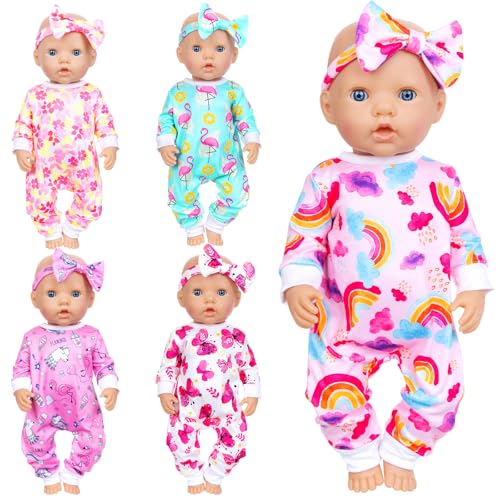 10 pcs Baby Doll Clothes and Accessories Set for 14-16 Inch Dolls Y391