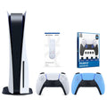 Playstation 5 Disc Version Console with Blue Controller, Media Remote and Surge FPS Grip Kit O55858