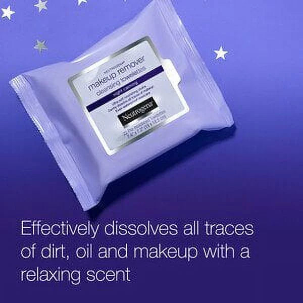 5 Pack Neutrogena Make-Up Remover Cleansing Towelettes 25 Each F3666